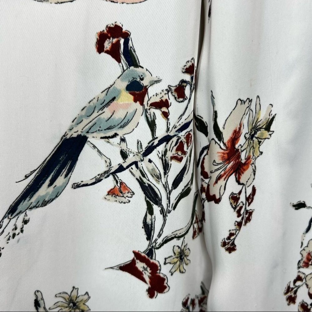 H&m  Button Down Bird Pattern Shirt - Picture 3 of 8